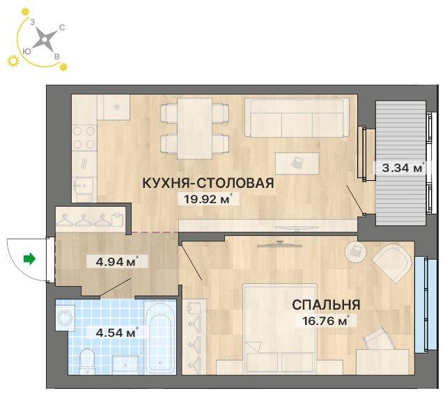 план квартиры.